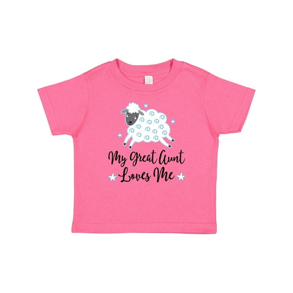 Inktastic My Great Aunt Loves Me Lamb Boys or Girls Baby T-Shirt