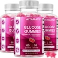 thumbnail image 1 of Gomitas masticables con glucosa Vitamatic, frambuesa natural, 60 unidades, 1 of 8