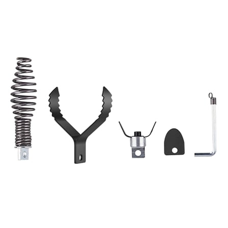 5pc/Set Drain Auger Drain Snakes Drill Attachment For Efficient Pipe Cleaning In 4-8Inch Pipe for PioneerWorks