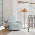 thumbnail image 2 of daVinci Piper Recliner, Heathered Blue w/ Cream Piping, 2 of 5