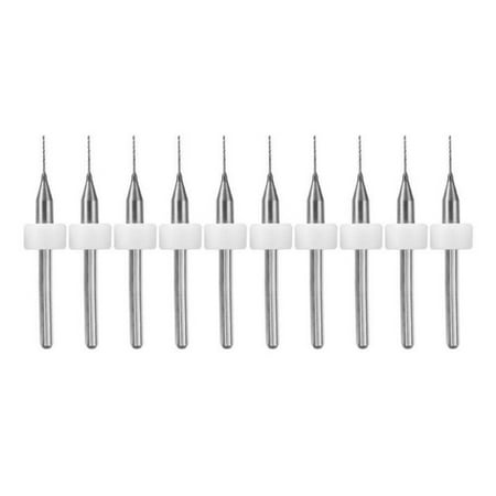 

QXKE 10Pcs Circuit Board PCB Drill Bits Kit Carbide Tungsten Steel Drill Bit Set