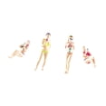 thumbnail image 1 of 4 Piezas Miniatura Figura Personaje Bikini Playa Modelo Escena 1/64 Figura Chica Resina Detalles Realistas Adecuado para Maqueta Arquitectónica Miniaturas Educativas Fotografía 2.8cm, 1 of 9