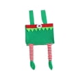 thumbnail image 2 of Bolsa de dulces para pantalones navideños, bolsa de regalo navideña, decoración, bolsa de media, bolsa para refrigerios Verde, 2 of 9