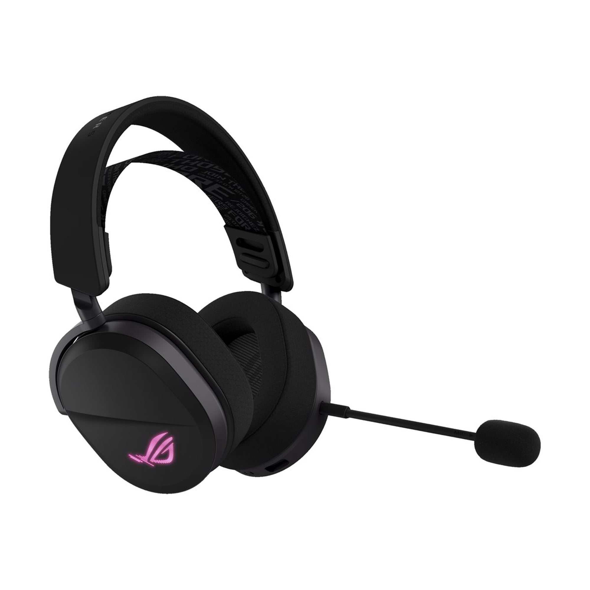 ASUS ROG Pelta Wireless Gaming Headset (BT, ROG SpeedNova 2.4GHz, USB-C, 10mm Super-Wideband Mic, RGB, 70HR Battery, for PC, Switch, PS5)- Black
