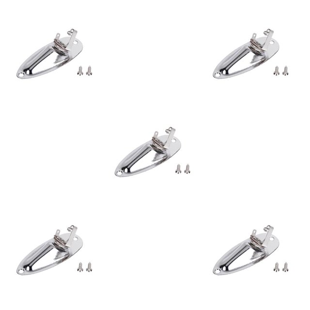 Soidarity Reemplazo para placa de conector de guitarra eléctrica 6,35mm 1/4 Panel de enchufe de conector de Audio en forma de barco Type3 NO3 Soidarity CBP097377