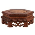 thumbnail image 1 of Miangastore Wooden Flowerpot Stand Floor Stone Crafts Display Rack Flowerpot Display Support, 1 of 9