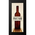 thumbnail image 2 of SD Graphics Studio 12x24 Black Modern Framed Museum Art Print Titled - Vintage Wine I, 2 of 5