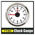 thumbnail image 2 of 52mm Clock Gauges Instrument Panel Hour Meter 0-12 Hours Display With LED Backlight For Car Boat Motorcycle 9-32v ,Easy to Calibrate, 2 of 7