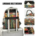 thumbnail image 3 of FORMRS Mini Backpack Purse for Women Travel Daypack Casual Shoulder Bag, Red Colorful Flowers with Dots, 3 of 7