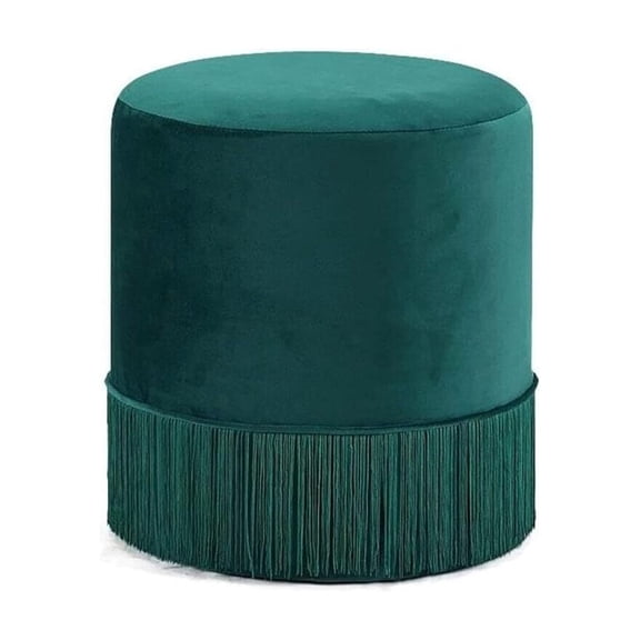 Velvet Upholstered Ottoman " Modern Footrest Stool for Living Room & Bedroom