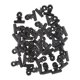 thumbnail image 1 of 20 Piezas Clips Cola de acero 75 mm Abrazaderas para carpetas de papel, 1 of 8