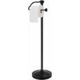 thumbnail image 1 of czcpp-Toilet Paper Holder Stand, Toilet Paper Stand with Stable Weighted Base, Large Capacity Black Toilet Paper Holder Stand with Storage, Spiral Assembled Toilet Paper Holder Free Standing Without, 1 of 4