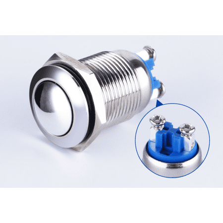 Metal button switch self-recovery self-locking waterproof screw foot ...