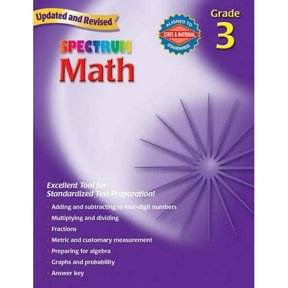 Pre-Owned Spectrum Math, Grade 3, Spectrum by Thomas Richards (Paperback), Education, English