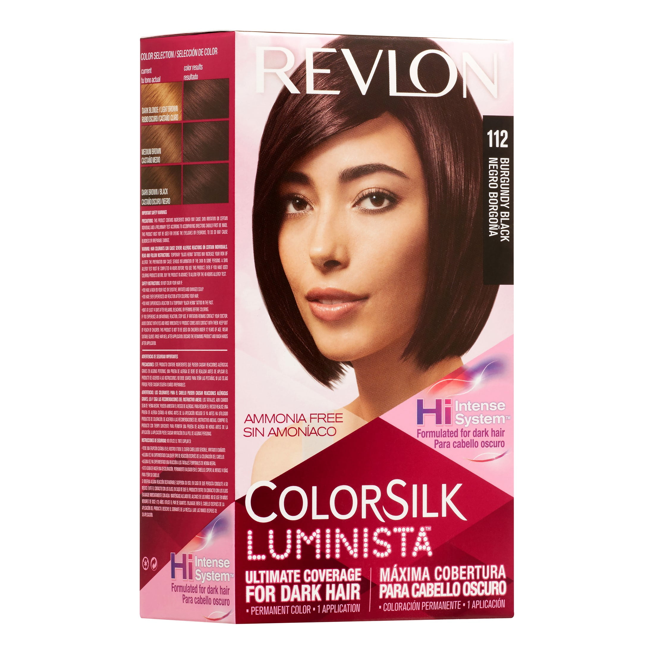 Revlon Colorsilk Luminista 112 Burgundy Black Permanent Hair Color Revlon Colorsilk Luminista 112 Burgundy Black Permanent Hair Color 1 Lication