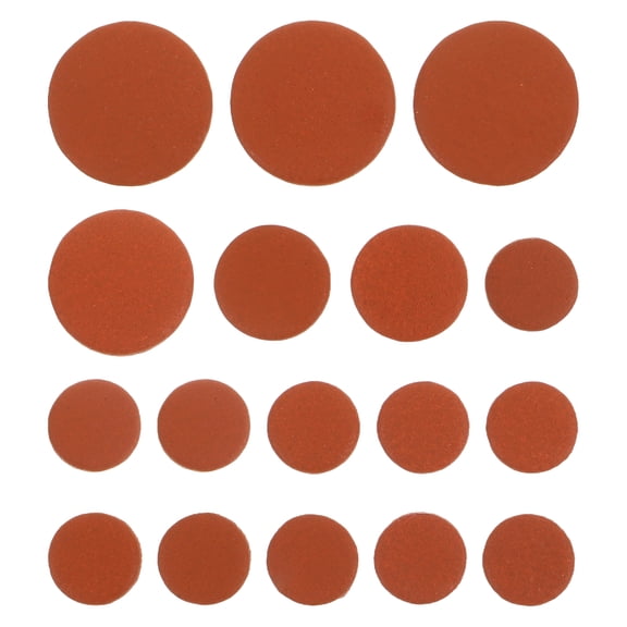WEUVEB Clarinet Pads 17 Pieces Genuine Red Material Replacement Pads for Clarinet Maintenance and Repair