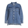 thumbnail image 5 of Terra & Sky Women's Plus Size Denim Shirt Jacket, 5 of 5