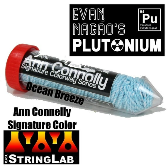 YoYo String Lab - Plutonium Yo-Yo String - Evan Nagao Collaboration - 10 Pk (Ocean Blue)