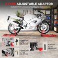thumbnail image 4 of Red Motorcycle Stand Lift Set – 850lb Capacity Front & Rear Wheel Paddock Stands for Dirt Bikes, Adjustable Steel Repair Tool – Living Room, Garage Use, 4 of 7