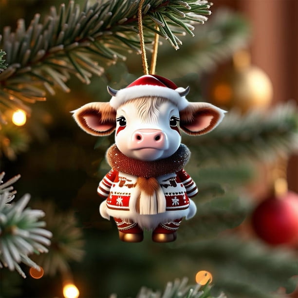 Adornos navideños, adornos navideños, regalos navideños, adornos navideños 2D, adornos colgantes, adornos navideños, regalos navideños, adornos para árboles de Navidad, adornos para autos, adornos col