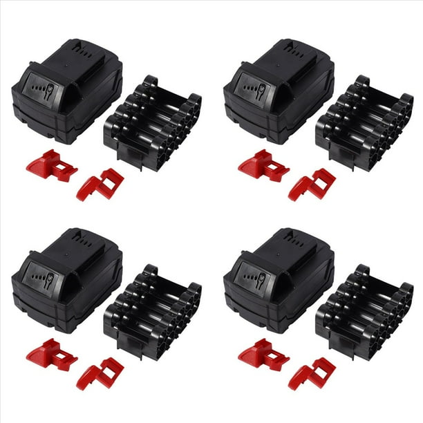 4X Carcasa de Plástico para Batería de Iones de Litio Carcasa de Protección de Batería de Litio para 18V 48-11-1815 3Ah