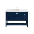 thumbnail image 3 of 48 inch Single Bathroom Vanity in Blue with Backsplash, 3 of 8