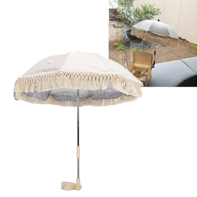 Sombrilla De Playa Con Borlas Para Bebé, Sombrilla Con Flecos Para Accesorios De Fotografía Al Aire Libre Jardín