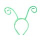 thumbnail image 2 of Diadema con antenas de animales, banda elástica para el cabello con dibujos animados para mujeres y niños, ideal para fiestas. Verde, 2 of 9
