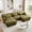 Green, variant on 94.4" Cloud Chenille Loveseat Sofa, Oversized Deep Seat 2 Seater Couch for Living Room with Pillows, Light Coffee