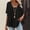 Black women v neck ruffle top a1, variant on SSZMDLB Women V Neck Short Sleeve Ruffle Tops Flowy Casual Tee Shirt Solid Boho Beach Vacation Outfits Summer Clothes Comfy Basic Blouse, Sky Blue 2XL