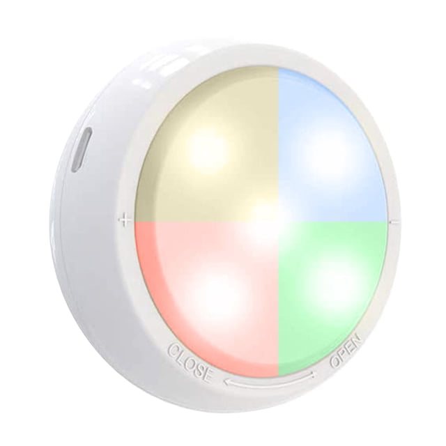 Mistaha RGBW 11LEDs Under Cabinet Lights 3 * AAA Cell Operated & USB Charging Dimmable