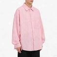 thumbnail image 2 of Mens Solid Oxford Shirt Long Sleeve Dress Shirt Work Casual Button Down Shirts with Pocket, 2 of 6