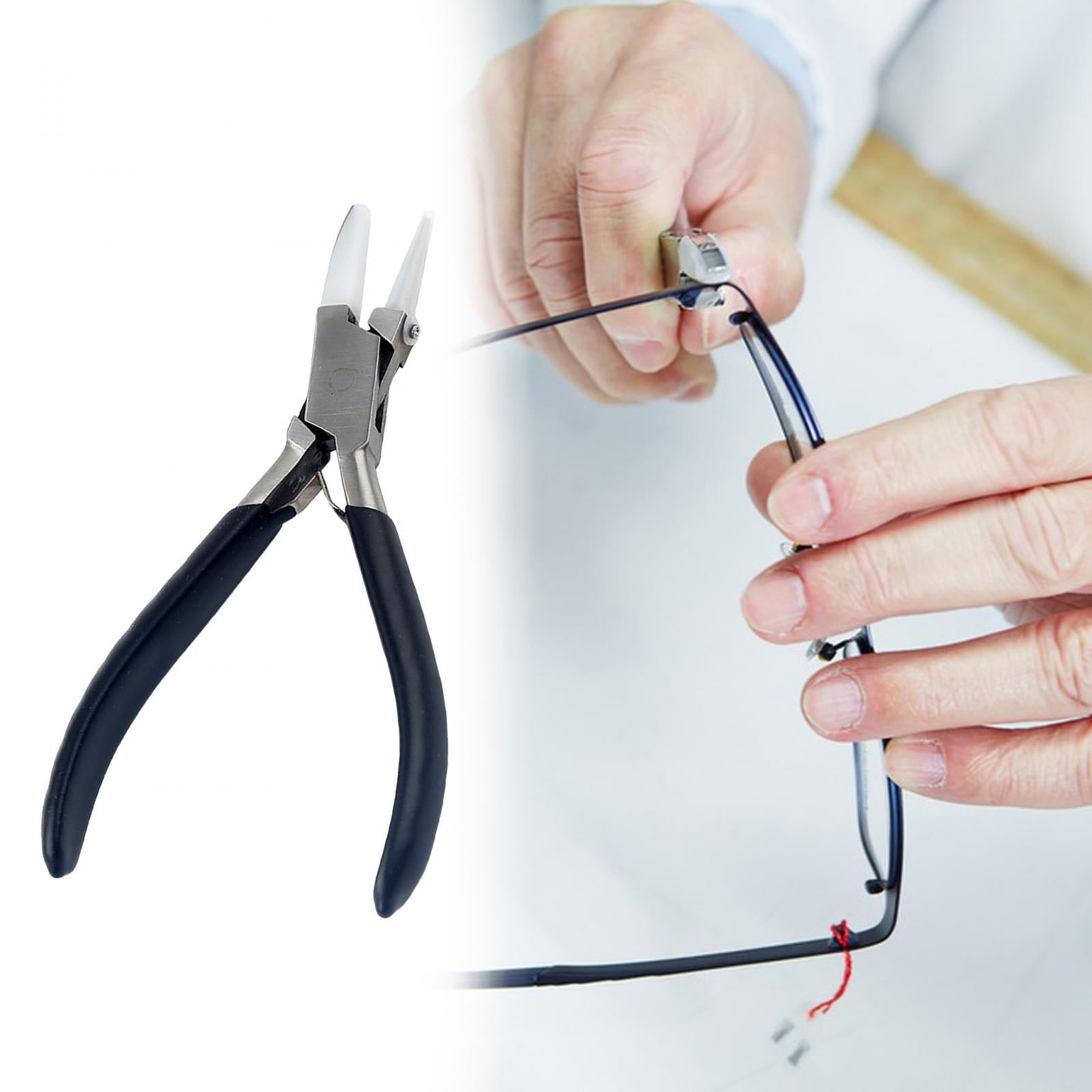 FVDPWYE Double Nylon Jaw Pliers Jaw Plier Anti Rust Steel Bead Crimping Plier Jewelry Style B
