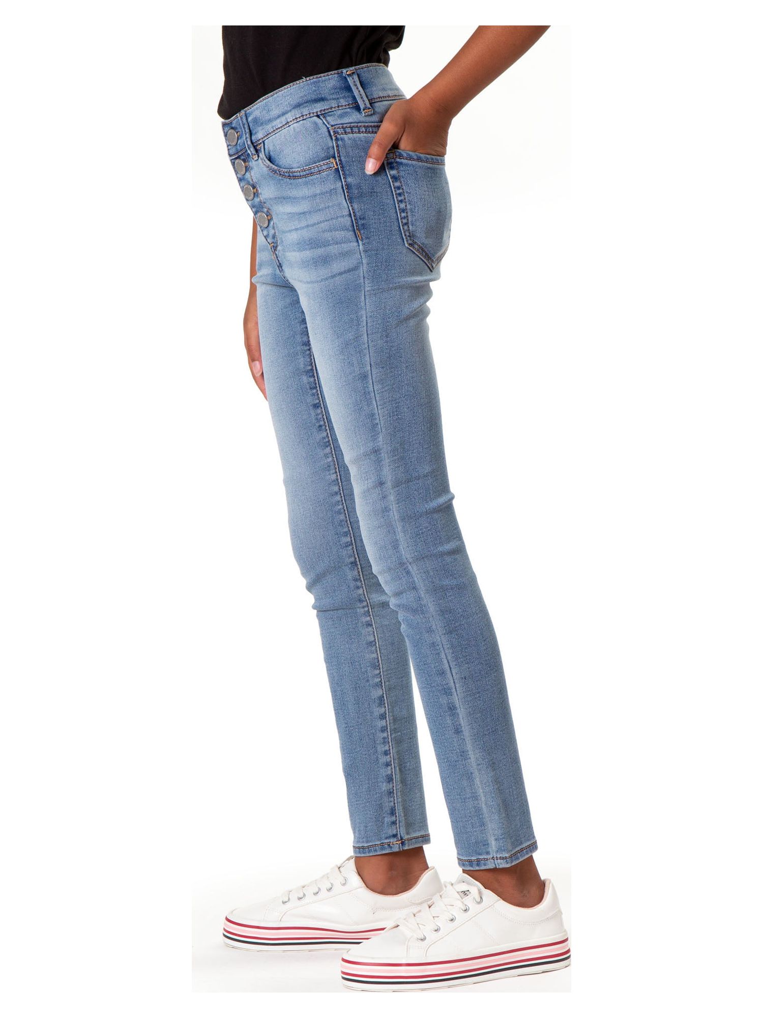 Jordache Girls Super Skinny High Rise Jeans, Sizes 5-18 & Slim - image 3 of 7