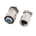 thumbnail image 3 of Unique Bargains XS8JK-3P 250V 3A 8mm Thread Metal Panel Aviation Connector Adapter, 3 of 3