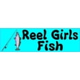 thumbnail image 3 of 10in x 3in Rod Reel Girls Fish Bumper Stickers Decals fishing Window Sticker Decal, 3 of 4