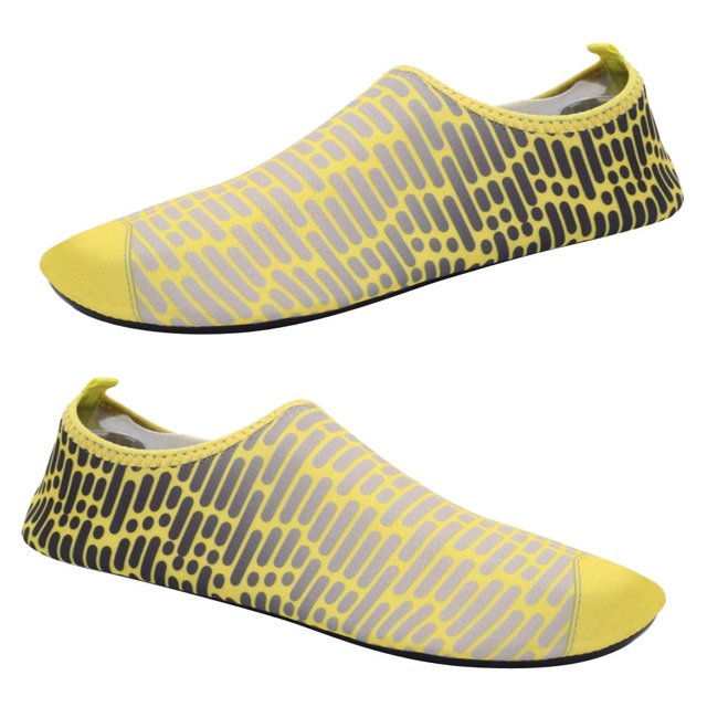 Zapatos de Agua Unisex Zapatos de Yoga Flexibles Zapatos de Playa Patrón de Banderas de Baño - se describe + se describe, 45-46 amarillo Sunnimix Zapatos para el agua de la piscina