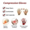 thumbnail image 4 of Dnogom 1 Pair Arthritis Gloves For Men And Women - For Arthritic Joints - Open Finger Gloves, 4 of 8