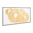 thumbnail image 3 of 35 x 59 Modern Canvas Painting  Artful Subtle Gold Rings  Abstract Pattern, 3 of 5