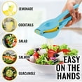thumbnail image 5 of Zulay Kitchen 2-in-1 Manual Lemon Squeezer Manual Juicer Citrus Press - Light Blue/Yellow, 5 of 9