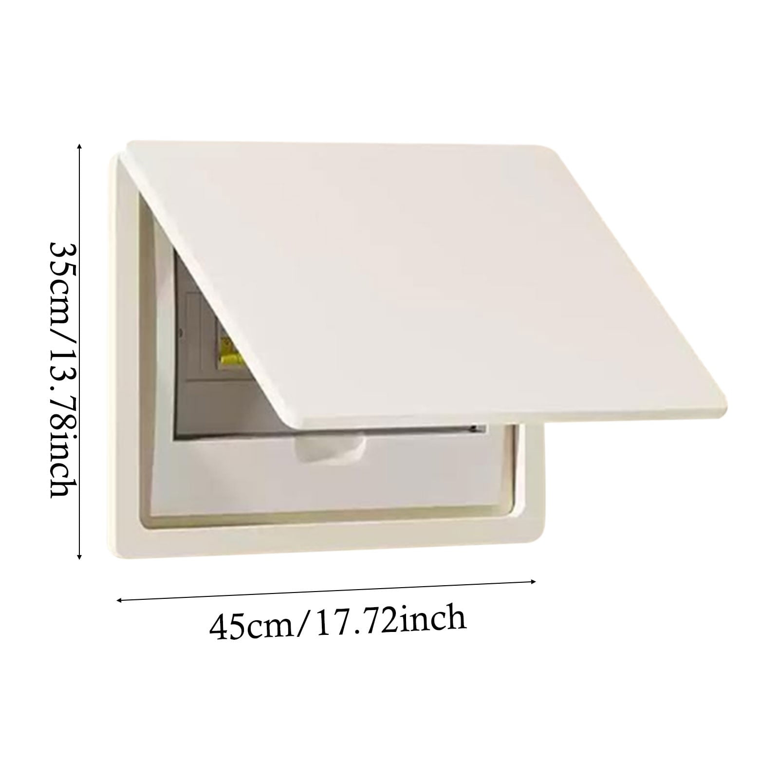 Fuse Box Cover Breaker Box Cover Decorative, Plastic Cover Power Distribution Protection Box for Circuit Breaker Indoor on The Wall,Easy Open Close Wall Outlet Cover (10x8in)