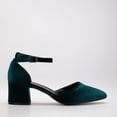 thumbnail image 1 of Marcelle - Zapatos de novia de terciopelo verde esmeralda esmeralda 25 CM, 1 of 6