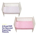 thumbnail image 3 of Crib & Toddler Extra Soft Microfiber Fitted Sheets for Standard Crib & Toddler Mattress Pad for Baby Girls and Boys, 2-Pack, 3 of 4