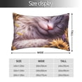 thumbnail image 2 of Balery Warm Sunflower Sleeping Cat Funda de Cojín Estampada, Regalos para Mujeres, Regalos de Amor para Ella, Regalos para Novia o Esposa, Funda de Almohada-16"x24", 2 of 6