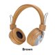thumbnail image 3 of Cateissary Auriculares Estéreo Plegable Compatible con Bluetooth Diadema inteligente Electrónica de audio portátil Auriculares de sonido premium Navidad Cables de audio/vídeo Marrón, 3 of 6