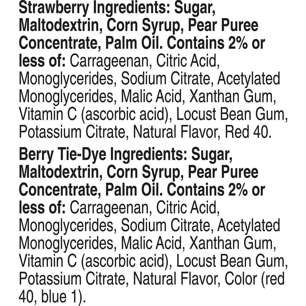 Fruit By The Foot, Variety Pack (0.75 Oz, 48 Pk.) Berry Tie-Dye, Strawberry