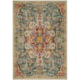 thumbnail image 2 of SAFAVIEH Phoenix Kieran Abstract Floral Area Rug, Blue/Yellow, 8' x 10', 2 of 7
