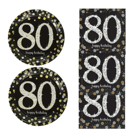- Happy 80th Birthday Snack Pack for 8 Guests