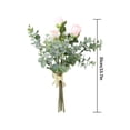 thumbnail image 1 of Artificial Flower Bouquet Wedding Party flower bouquet simulation Simulation Floral Decor Home Decoration Fake Flower, Champagne, 1 of 9