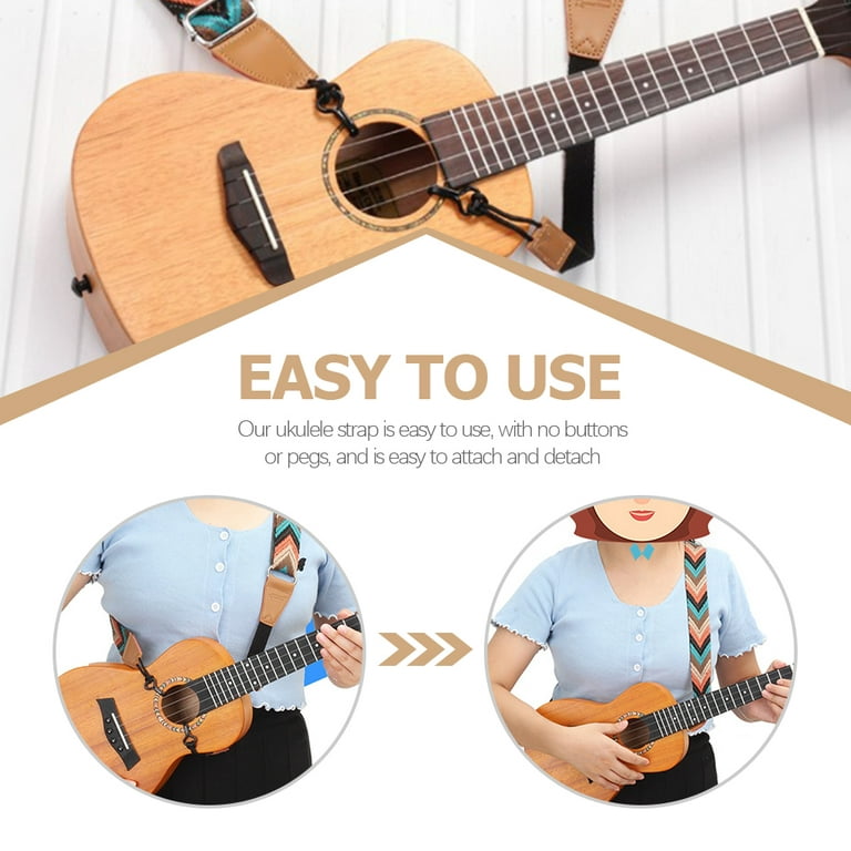 Electric Guitar Strap Leather Harness Ukulele Shoulder Double J Hook Clip  on Instrument Accessory Leopard Belt Bass Nail Free